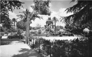 Lot165 barcelona spain real photo garden and cascade of the citadel park