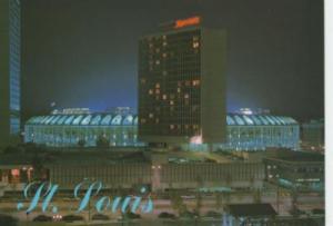 St. Louis Busch Stadium & Marriott Hotel 1990s Postcard