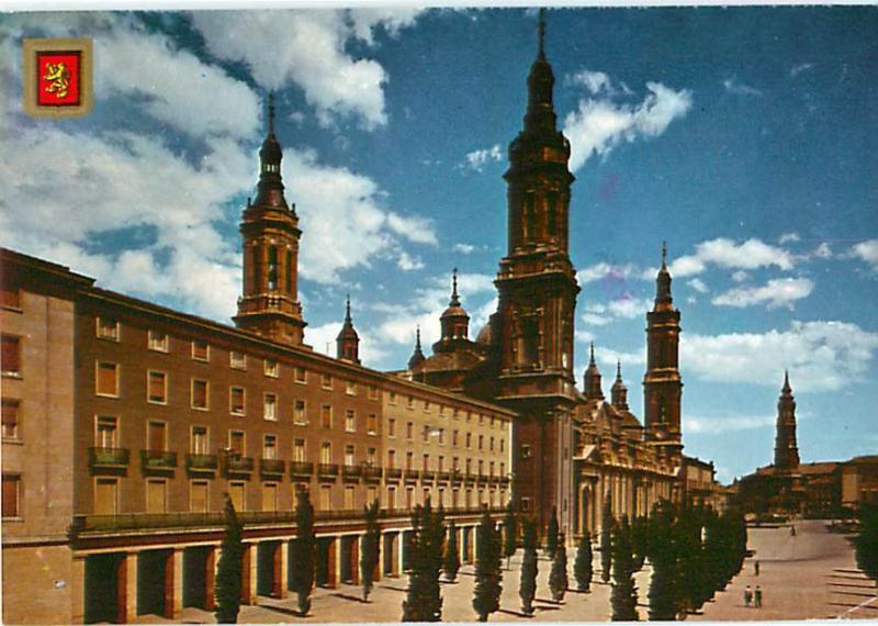 Barcelona Spain Escudo De Oro Castle Towers Madrid Prado   Postcard  # 7058