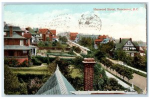 1913 Harwood Street Vancouver British Columbia Canada Antique Posted Postcard