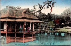 Japan Tea House Hakone Park Geisha Tokyo Vintage Postcard 09.60