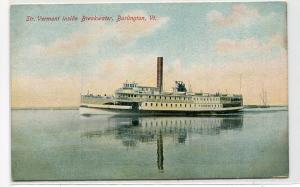 Steamer Vermont Burlington VT 1910c postcard