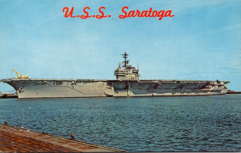 Ships USS Saratoga Attack Carrier US Naval Station Mayport Florida