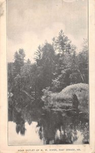 East Sebago Maine Near Outlet of NW River Vintage Postcard AA50149