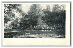 Postcard A Few Wagons In Garden City Kansas Main St. Vintage Standard View Card