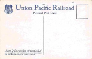 Union Pacific First Streamliner Railroad Train 1934c postcard