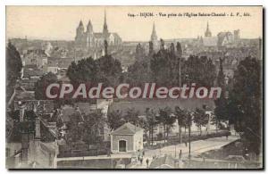 Old Postcard Dijon Gnrale view taken of the church St. Chantal