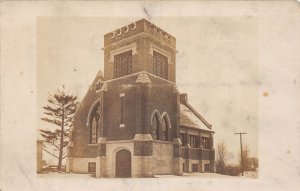 J79/ Pardoville Ontario Canada RPPC Postcard c1910 Union Church Building 384