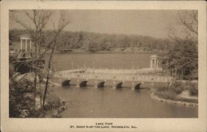 Mundelein Illinois IL St Mary's of the Lake c1910 Vintage Postcard