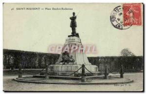 Saint Maixent Old Postcard Place Denfert-Rochereau (Lion)