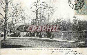 Postcard Old Versailles Le Petit Trianon The Marlborough Tower and Lake