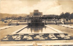 RPPC A.E.E.P.E. EXPOSITION FAIR WATER FOUNTAIN REAL PHOTO POSTCARD (c. 1920s)