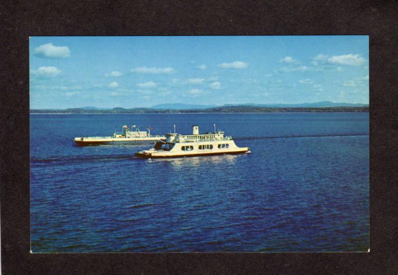 NY Lake Champlain Port Kent New York Ferry Boat Burlington Vermont MV Valcour