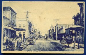 Main Street looking north Napa California ca postmarked 1907