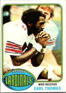 1976 Topps Football Card Earl Thomas St Louis Cardinals sk4296