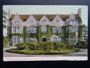 Warwickshire Warwick ST. JOHNS HOUSE - Old Postcard by J. Harriot a277/258