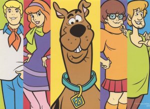 Scooby Doo Gang TV Show Cartoon Rare Postcard