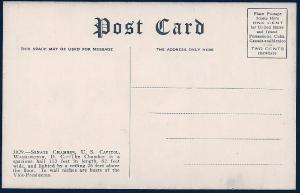 Senate Chamber Interior Washington DC unused c1910