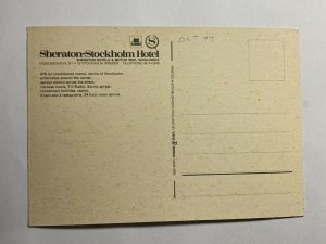 UNUSED  POSTCARD - SHERATON STOCKHOLM HOTEL   (KK1918)