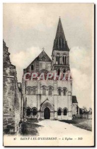 Old Postcard Saint Leu D & # 39Esserent L & # 39Eglise