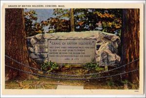 Graves of British Soldiers, Concord MA