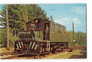 Kennebunkport ME Vintage Postcard Seashore Trolley Museum Freight Locomotive