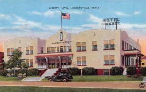 JACKSONVILLE TEXAS TX~LIBERTY HOTEL~1930s POSTCARD