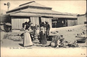 Merida Yucatan Mexico MX Un Mercado Market c1910 Vintage Postcard