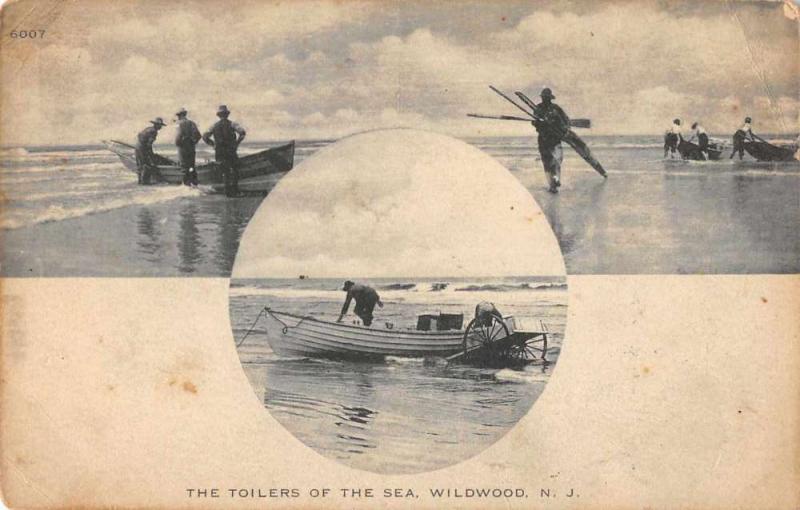 Willdwood New Jersey Toilers of the Sea Antique Postcard J57407