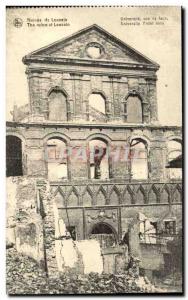 Old Postcard Belgium Leuven University front view