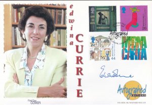 Edwina Curry Conservative MP Autograph Rare Hand Signed FDC