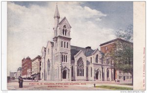 SPRINGFIELD, Illinois; First M. E. Church, Fifth and capitol Avenue, 00-10s