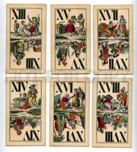 145077 Vintage Austrian 24 PLAYING CARDS deck with native type