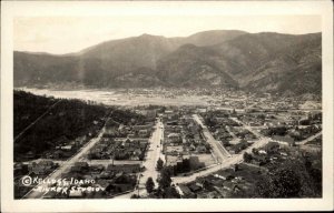 Kellogg ID Birdseye View c1940 Real Photo Postcard