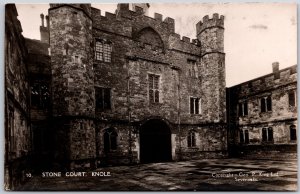 1949 Stone Court Knole Antique Building Real Photo RPPC Posted Postcard