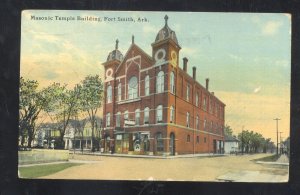 FORT SMITH ARKANSAS MASONIC TEMPLE BUILDING 1911 VINTAGE POSTCARD