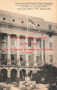 FL, Tavares, Florida, Semi-Centennial Flag Pole Base, Colortype Pub