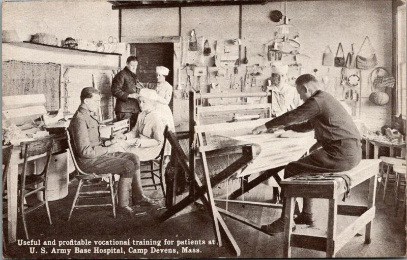 Ayer MA~Camp Devens~US Army Base Hospital~Vocational Training~Weaving~Tools~WWI 