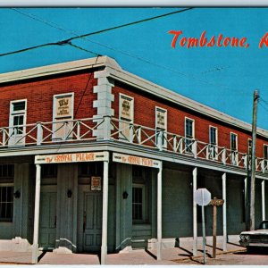 c1960s Tombstone, AZ Crystal Palace Roadside Greetings Chrome Chevrolet Car A320