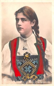 Young Girl Norway Unused 