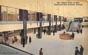 Greyhound Bus Terminal Chicago, Illinois, USA Unused crease right bottom corn...