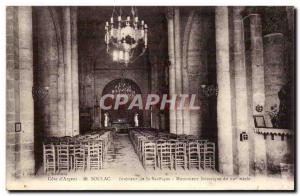 Old Postcard Soulac Interior of the basilica