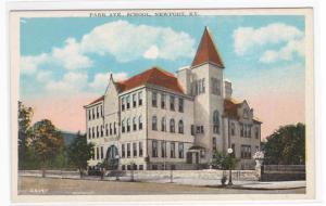 Park Avenue School Newport Kentucky 1920c postcard