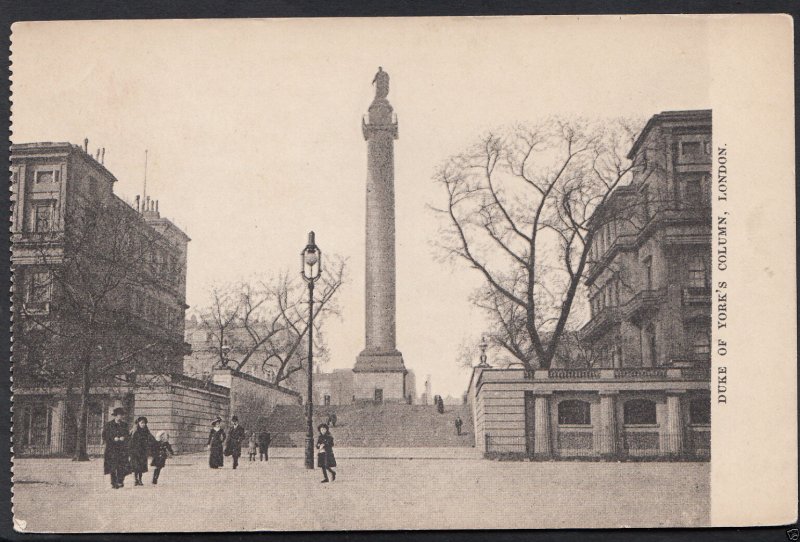 London Postcard - The Duke of York's Column, London   1861