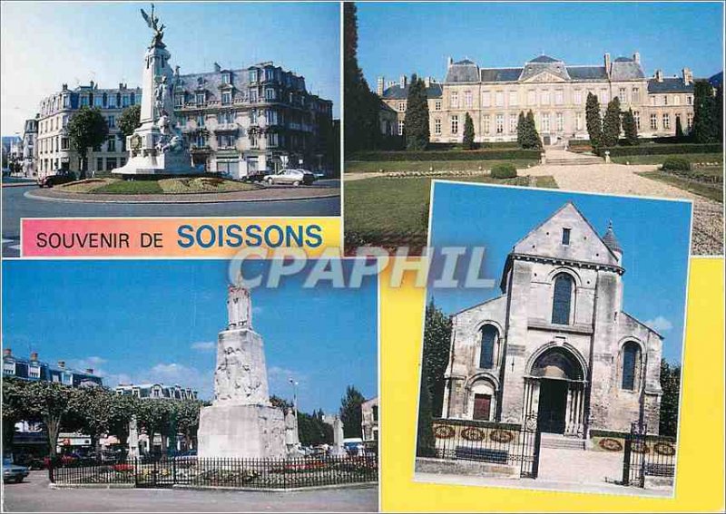 Modern Postcard Soissons (Aisne) various Views