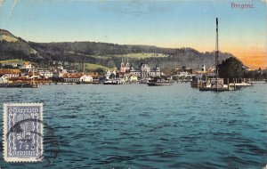 L146 Austria 1922 Bregenz View from Lake vintage postcard