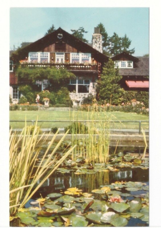 Lily Pond And Pavilion, Stanley Park, Vancouver BC, Vintage Chrome Postcard