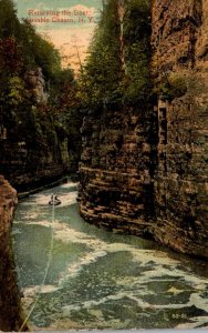 New York Ausable Chasm Returning The Boat