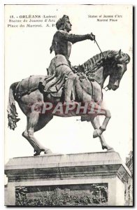 Old Postcard Orleans Loiret statue of Joan of Arc, Place du Martroi