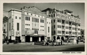 singapore, Southern Hotel, Majestic Theatre (1950s) RPPC Postcard